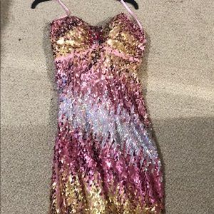 Couture evening dress